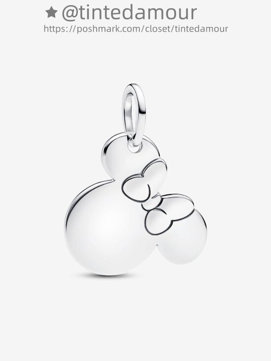 Pandora Disney Minnie Mouse Engravable Dangle Charm|Pendant - Picture 1 of 2